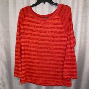Ralph Lauren Red and Striped Long Sleeve